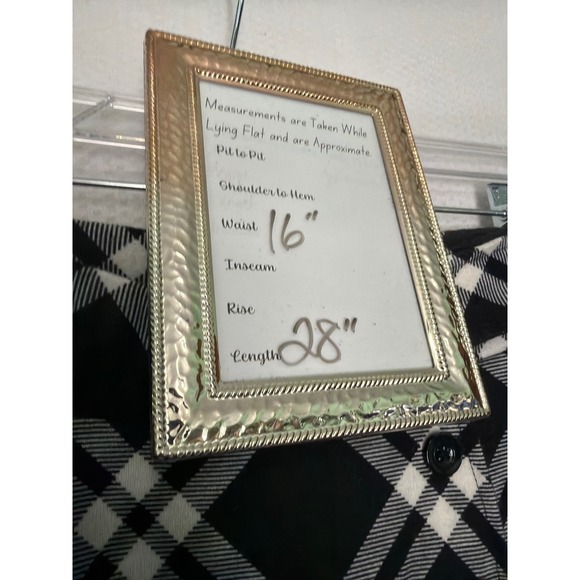 Robert Louis Black White Plaid Button Front A-Line Skirt Plus Size 1X NWT - Picture 9 of 10